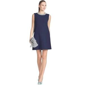 Sachin & Babi NWT Embellished‎ Lily Crystal A-Line Mini Dress Dark Midnight Sz 0